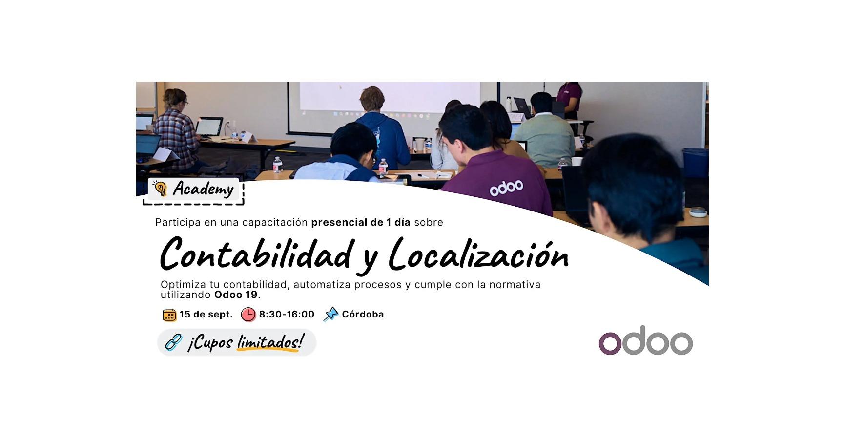 Odoo Academy: Contabilidad y Localización Argentina en Córdoba