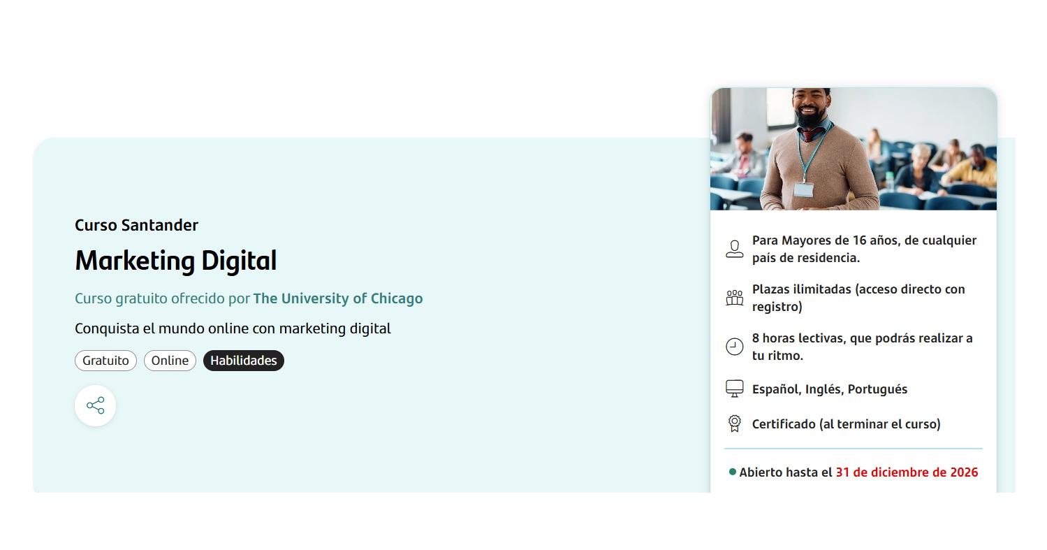 Curso Santander Marketing Digital